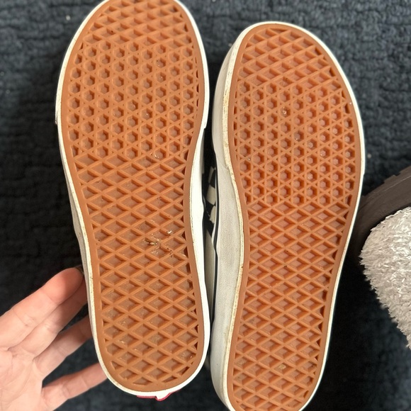 Vans Men’s No Tie Sneakers Black & White Checkers Size 9.5 - Picture 2 of 7
